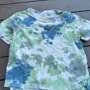 Kids Tie-Dye T-Shirt - Blue and Green